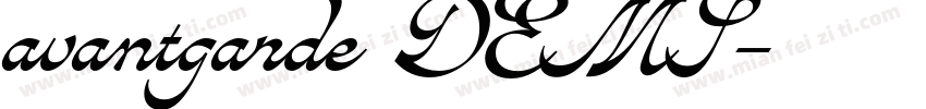 avantgarde字体DEMI字体转换