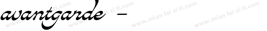 avantgarde中文字体转换