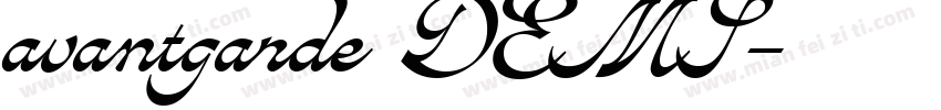 avantgarde字体DEMI字体转换