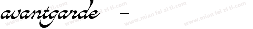 avantgarde字体下载字体转换 avantgarde字体下载字体转换