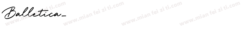 Balletica字体转换