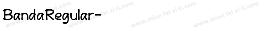 BandaRegular字体转换