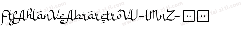 FtfAhlanVeAbraretroVl1-lMnZ字体转换