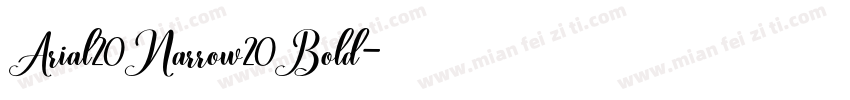 Arial20Narrow20Bold字体转换