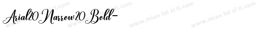 Arial20Narrow20Bold字体转换