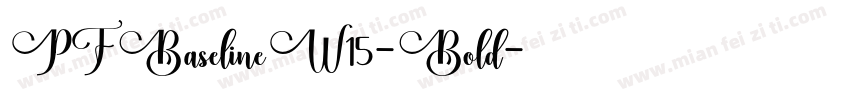 PFBaselineW15-Bold字体转换