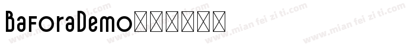 BaforaDemo字体转换