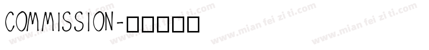 commission字体转换