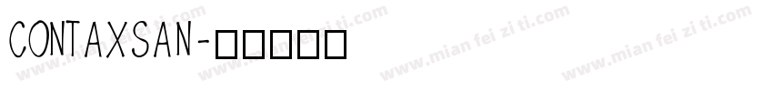 contaxsan字体转换