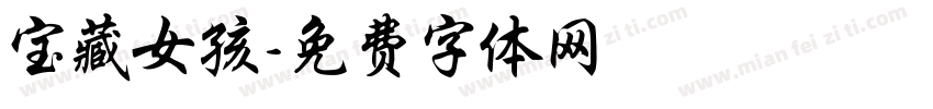 宝藏女孩字体转换