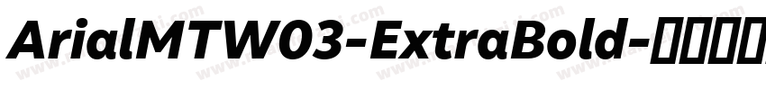 ArialMTW03-ExtraBold字体转换