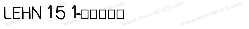 LEHN151字体转换