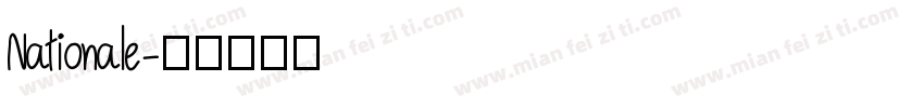 Nationale字体转换
