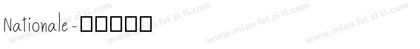 Nationale字体转换