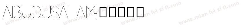 ABUDUSALAM字体转换