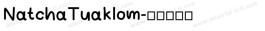 NatchaTuaklom字体转换