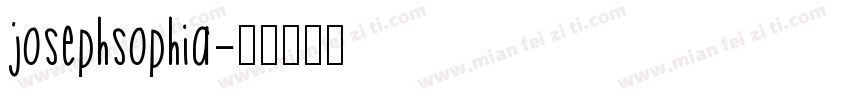 josephsophia字体转换