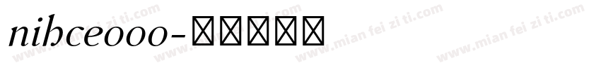 nihceooo字体转换