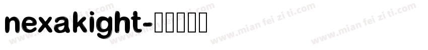 nexakight字体转换