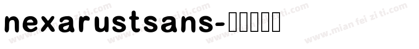 nexarustsans字体转换