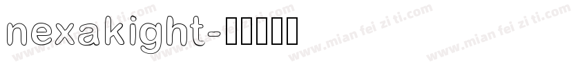 nexakight字体转换
