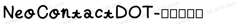 NeoContactDOT字体转换