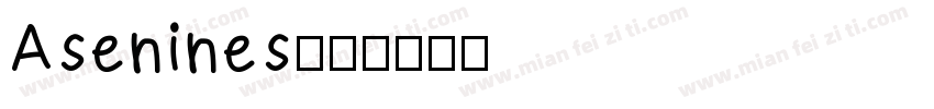 Asenines字体转换