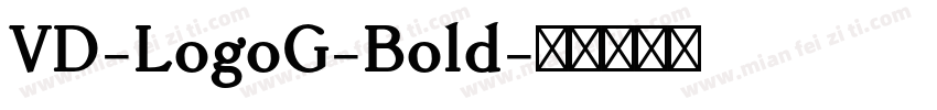 VD-LogoG-Bold字体转换