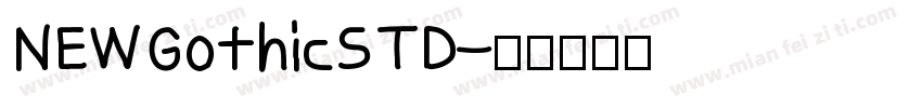 NEWGothicSTD字体转换