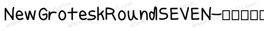 NewGroteskRoundSEVEN字体转换