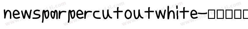 newsparpercutoutwhite字体转换