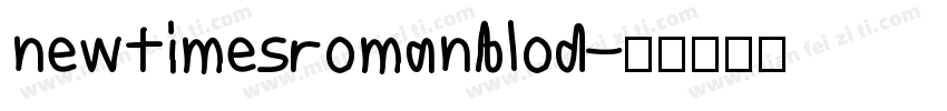 newtimesromanblod字体转换