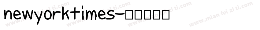 newyorktimes字体转换