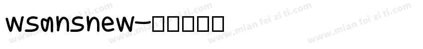 wsansnew字体转换