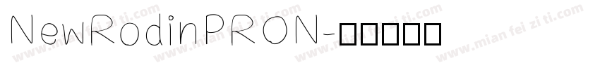 NewRodinPRON字体转换