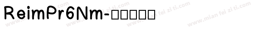 ReimPr6Nm字体转换