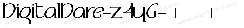 DigitalDare-z4yG字体转换