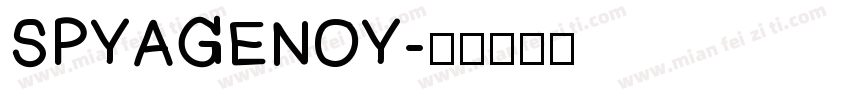 SPYAGENOY字体转换