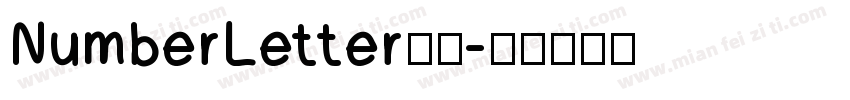NumberLetter字体字体转换