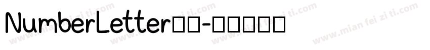 NumberLetter字体字体转换