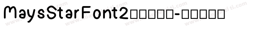 MaysStarFont2中括号字体字体转换