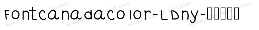 FontCanadaColor-LDny字体转换