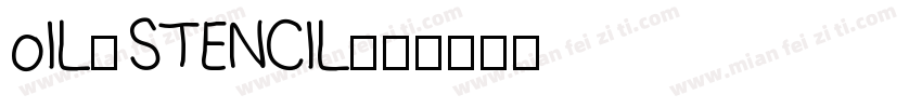 oIL-STENCIL字体转换