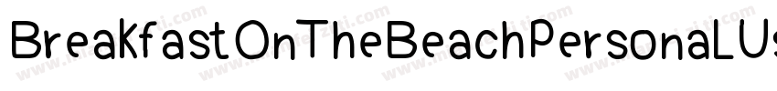 BreakfastOnTheBeachPersonalUse字体转换