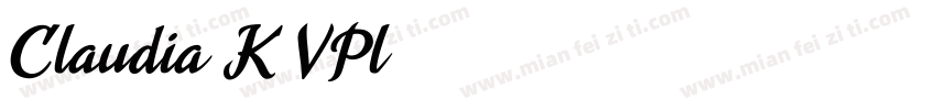 Claudia-K7VPl字体转换