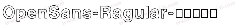 OpenSans-Ragular字体转换