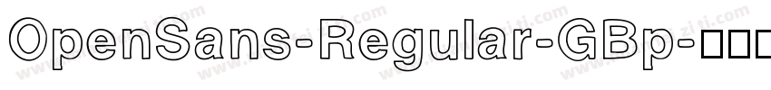 OpenSans-Regular-GBp字体转换