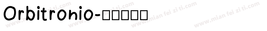 Orbitronio字体转换