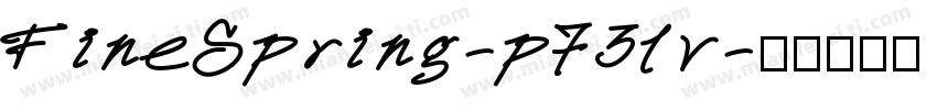 FineSpring-p73lv字体转换