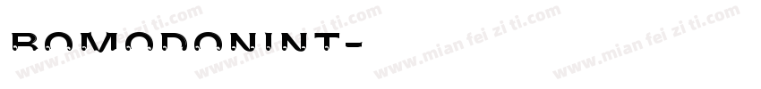 BomodoniNT字体转换